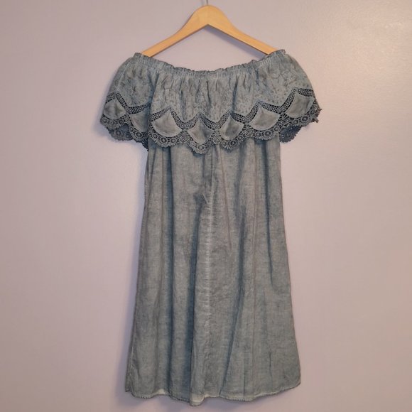 🍂 Knox Rose Oil Wash Off the Shoulder Dress - Picture 5 of 8